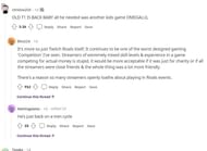 Reactions to Tyler1's rant (Image via Reddit/LivestreamFail)